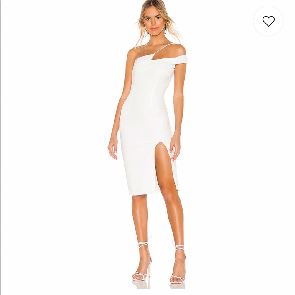REVOLVE SUPERDOWN WHITE MIDI DRESS